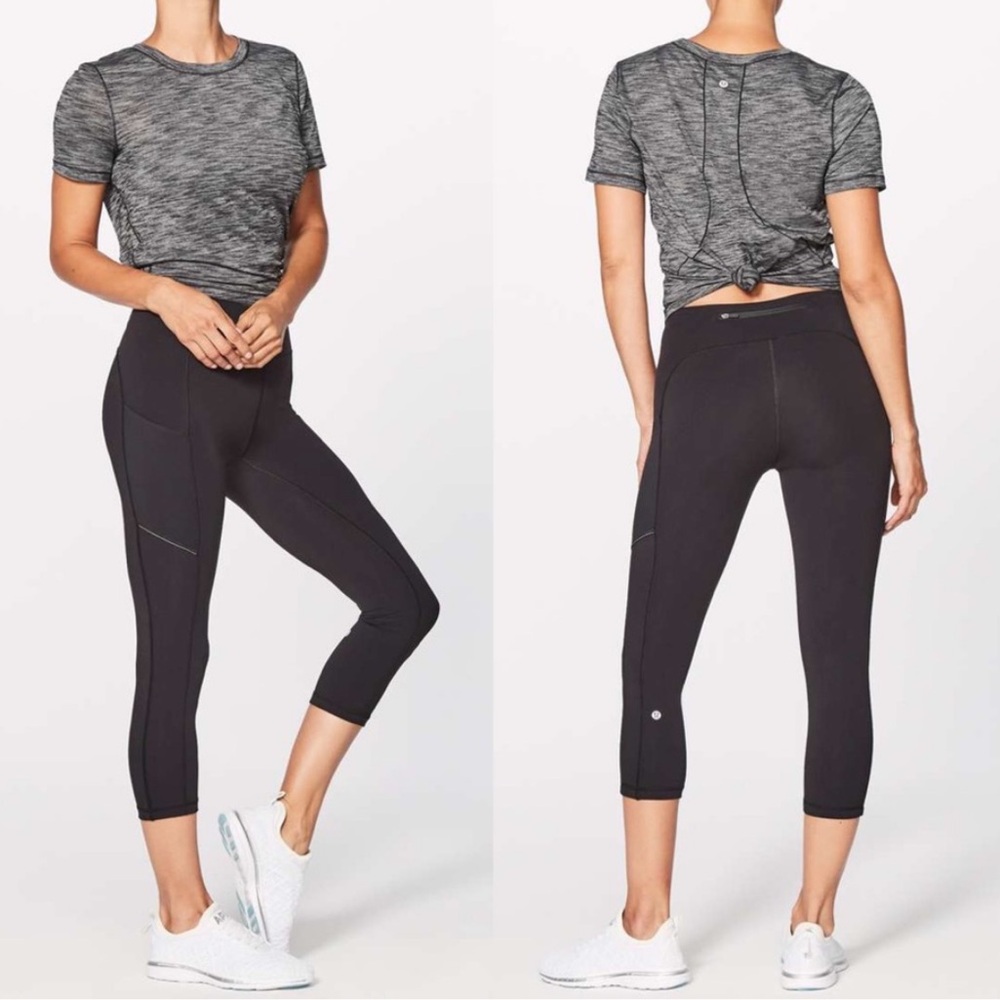 Lululemon Speed Up Side Pocket Crop Leggings Size 4